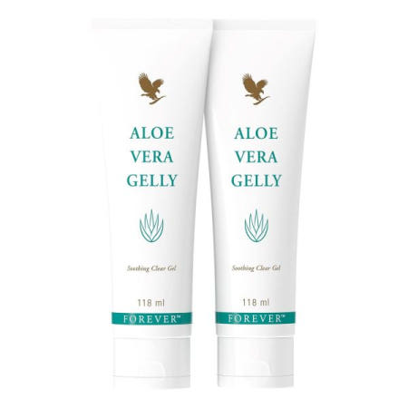 [해외]Forever LIvIng Products 포에버 알로에 베라 젤리, 85 순수 젤, 햇빛 후, 쿨링, 진정, , 잔여물 없이 흡수, 글루텐 프리, 테스트 튜브 (2 x 1