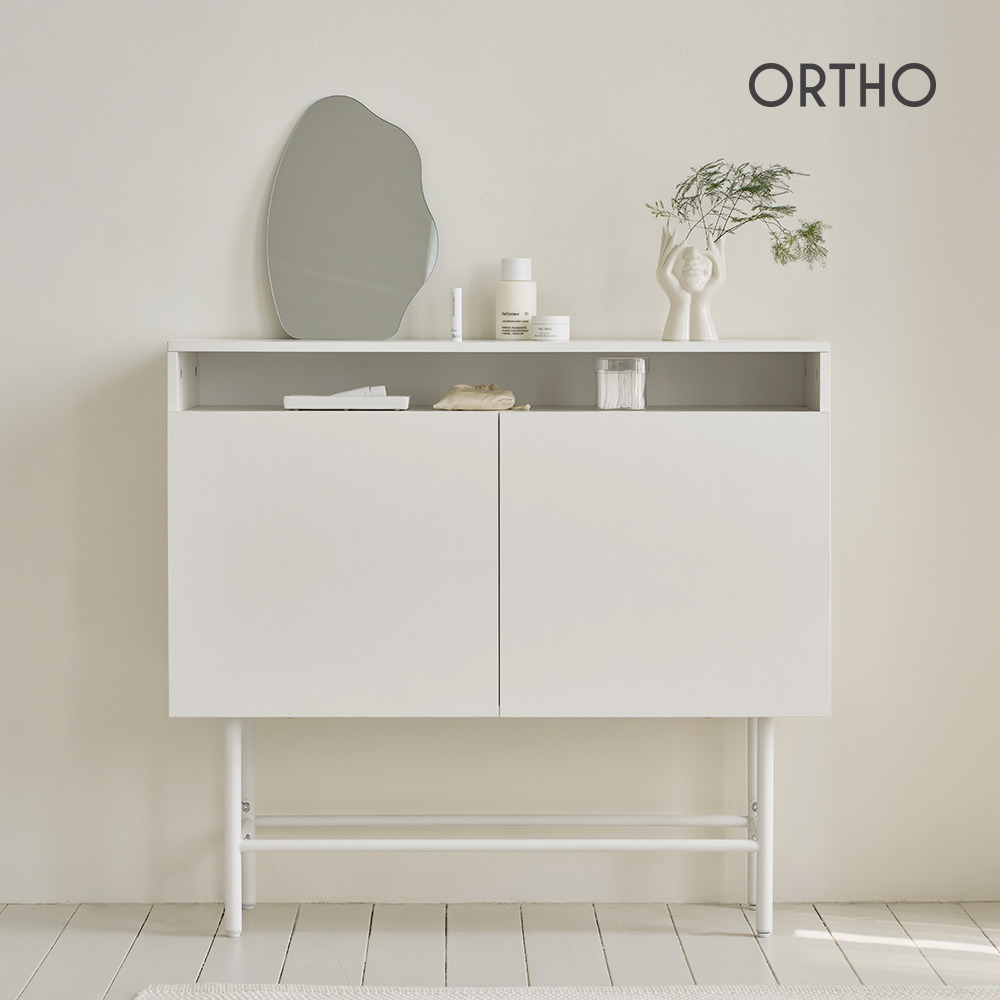 올쏘 프롬 오픈 선반 캐비넷 콘솔 높은 수납장 거실장 1000