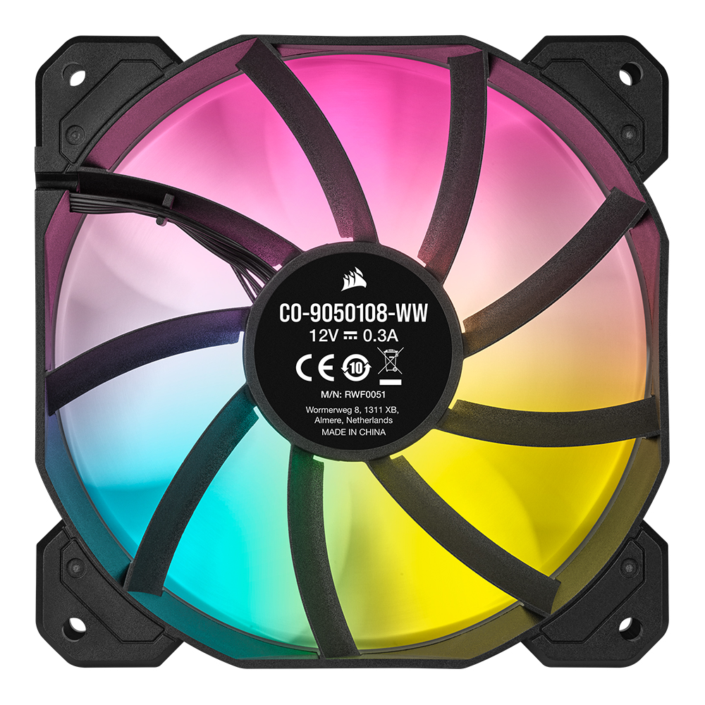 커세어 iCUE SP140 RGB ELITE 140mm 시스템 쿨러 저소음 블랙 2Pack[0111] - 상세 이미지 3