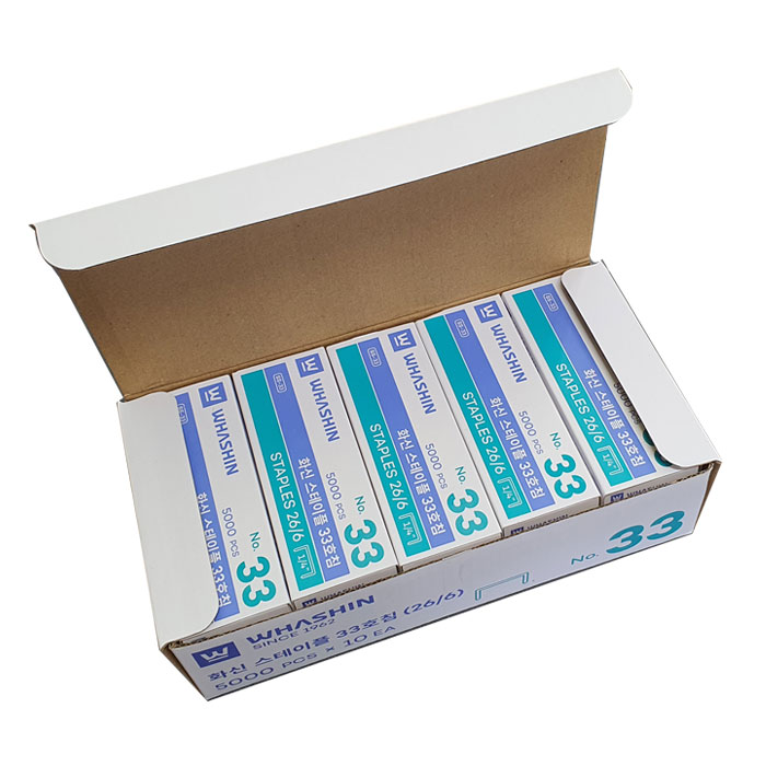 화신 스테플러침 33호침 10EA(1갑) - 상품 이미지