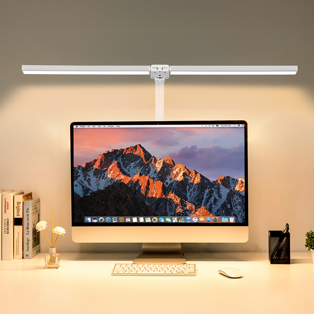 몬스터라이트 번개표 듀얼헤드 LED 책상 스탠드 800mm 와이드 조명