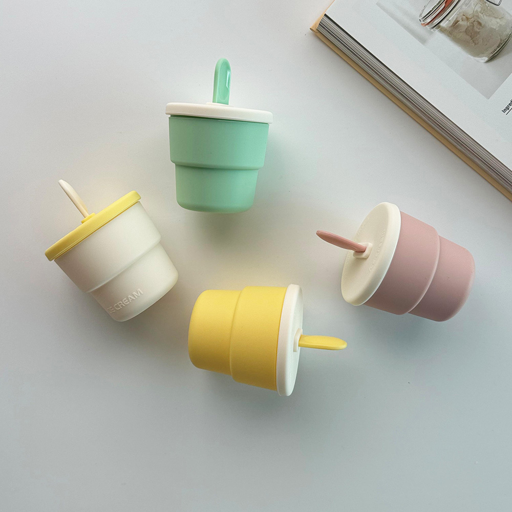 실리콘 아이스크림 몰드 아이스바 샤베트 만들기 메이커 100ml 이미지 8