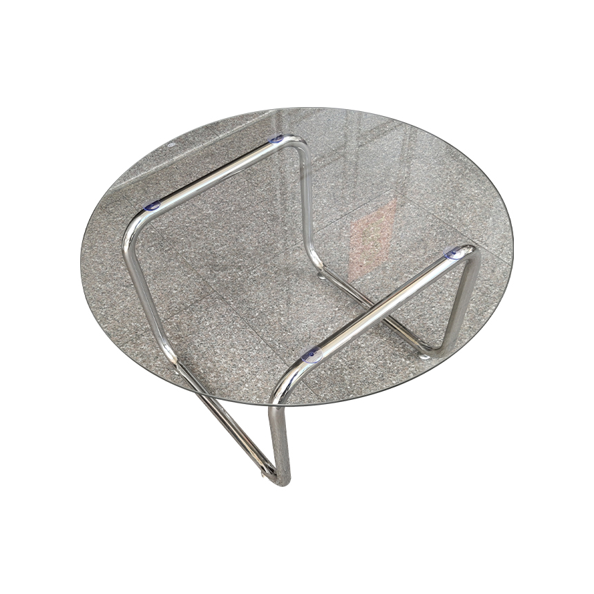 트랜스페어런트 라운드 커피 티테이블