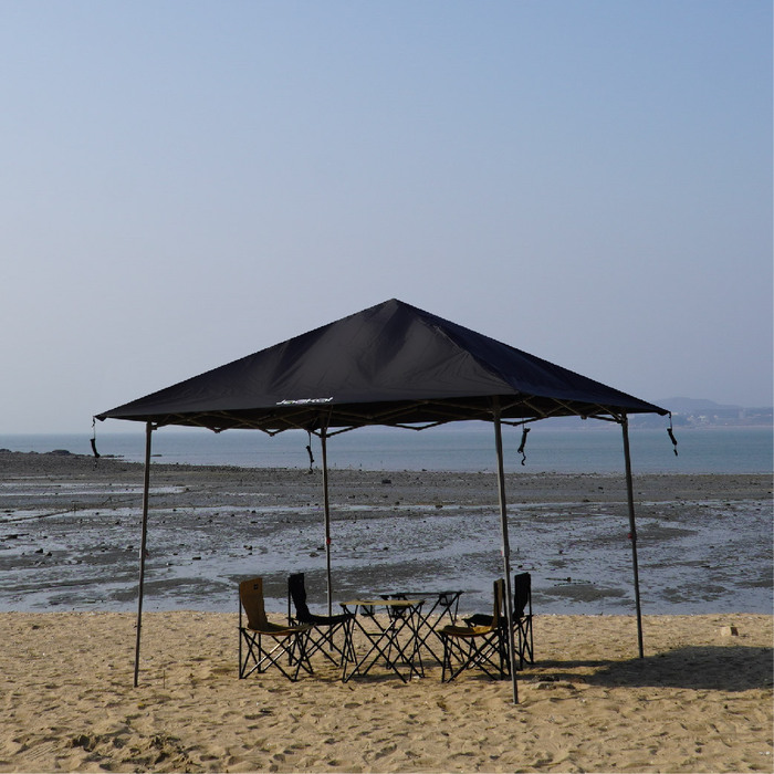 쟈칼 가제보 이브 원터치 접이식 캐노피 그늘막 블랙코팅 타프