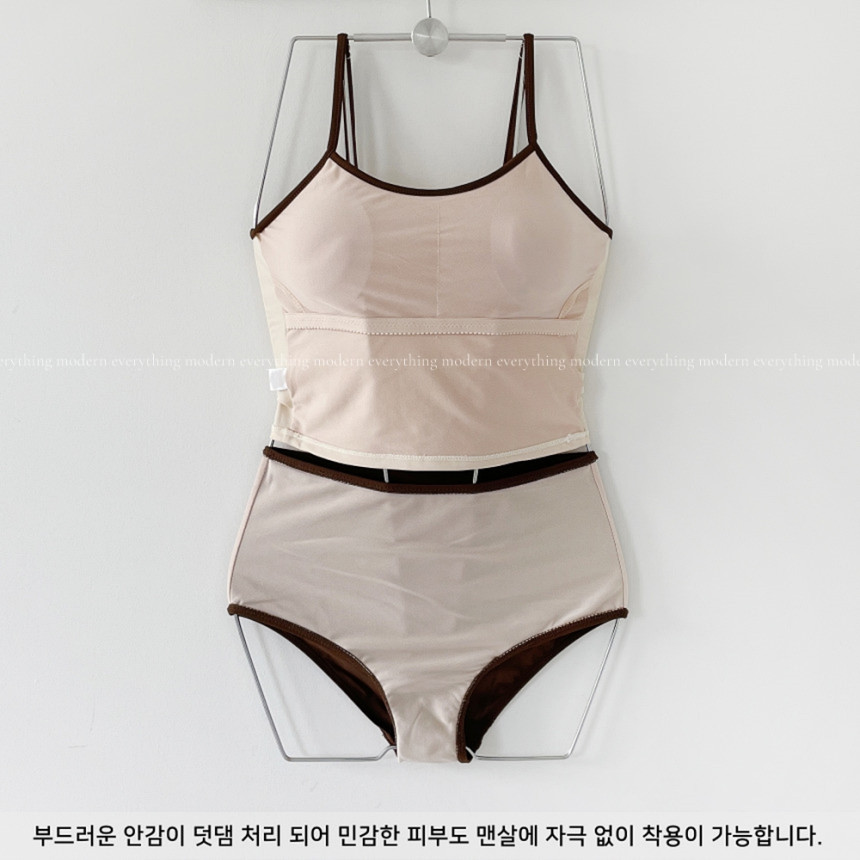 🌴뱃살쏙/M-3XL 하이웨스트 배색 커버업 비키니 유교걸 휴양지 투피스 빅사이즈 수영복 상세 이미지 30