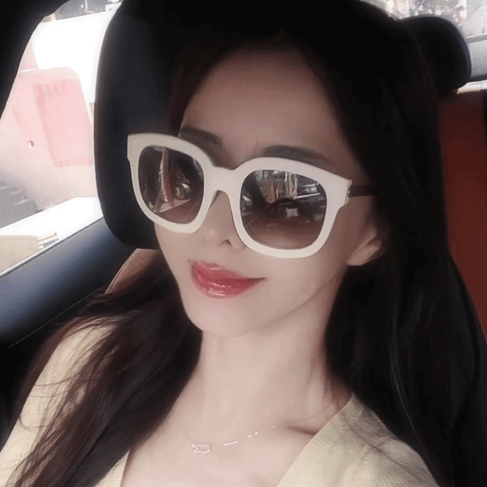 나네뜨뉴욕 버번스트릿 크림 화이트 오버사이즈 여자 남자 자외선차단 패션 썬글라스 이미지 6