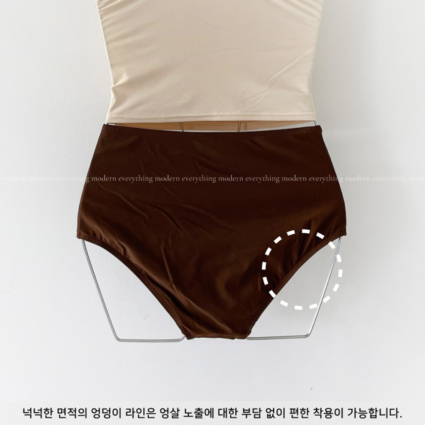 🌴뱃살쏙/M-3XL 하이웨스트 배색 커버업 비키니 유교걸 휴양지 투피스 빅사이즈 수영복 상세 이미지 29