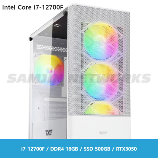 PCKOREA 고사양게이밍 조립컴퓨터 [i7-12700F/DDR4 16GB/SSD500GB/RTX3050]