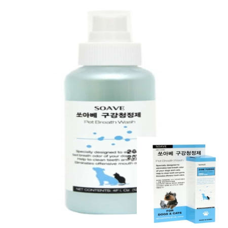 EASYRICH협력사 푸근한잡화점 애견 구강청정제 120ml 애견칫솔 강아지 구강