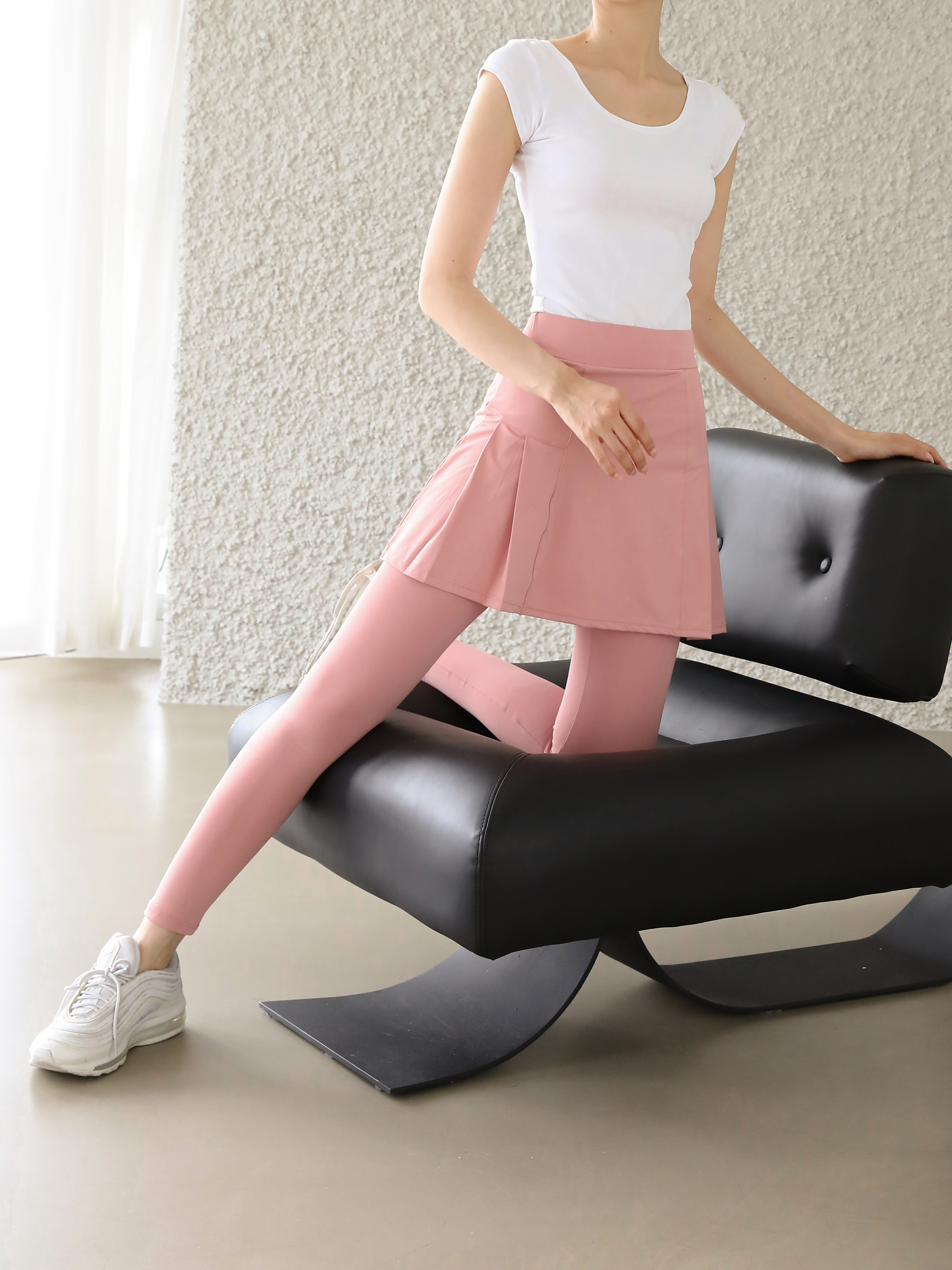 여름 쿨링 기능성 골프 등산 4부 치마레깅스 국산