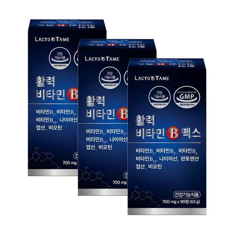 활력 비타민B 맥스 비타민B 군 90정, 3개 - 메인 이미지