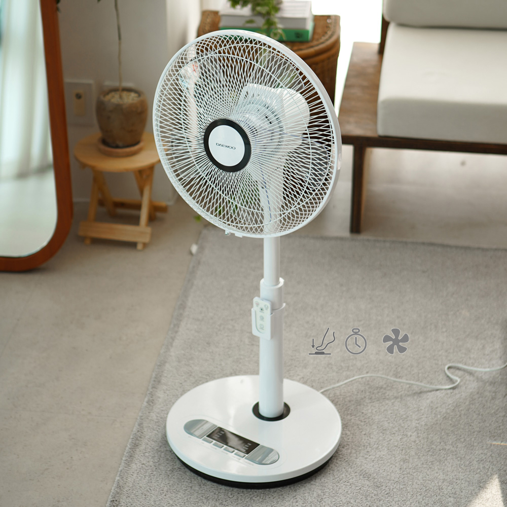 대우 초미세풍 리모컨 발터치 선풍기 수면풍 자연풍 이미지 6