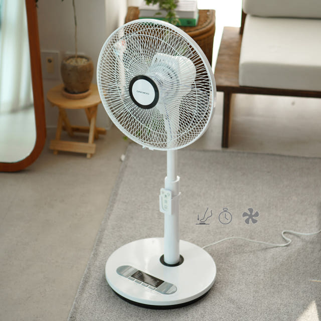 대우 초미세풍 리모컨 발터치 선풍기 수면풍 자연풍