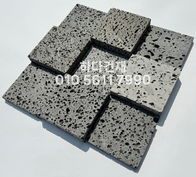 현무암타일 체스 100x100x12T, 100x100x30T / 하다건재