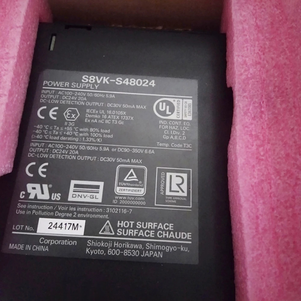 S8VK-S48024 스위칭 전원공급장치 DC24V 20A