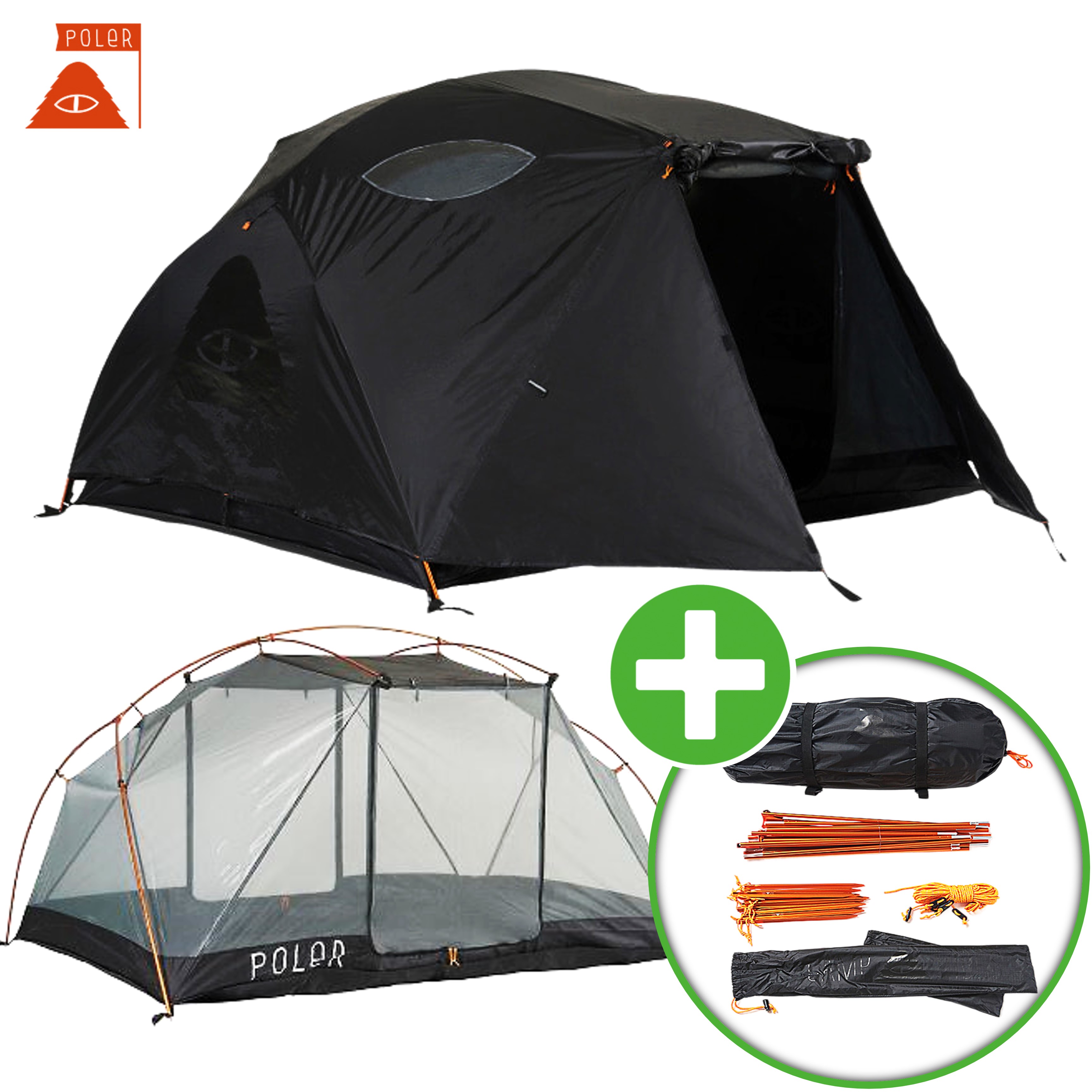 폴러투맨 폴러 스터프 텐트 쉘터 백패킹 그늘막 경량 아시아 에디션 블랙홀 25년신형