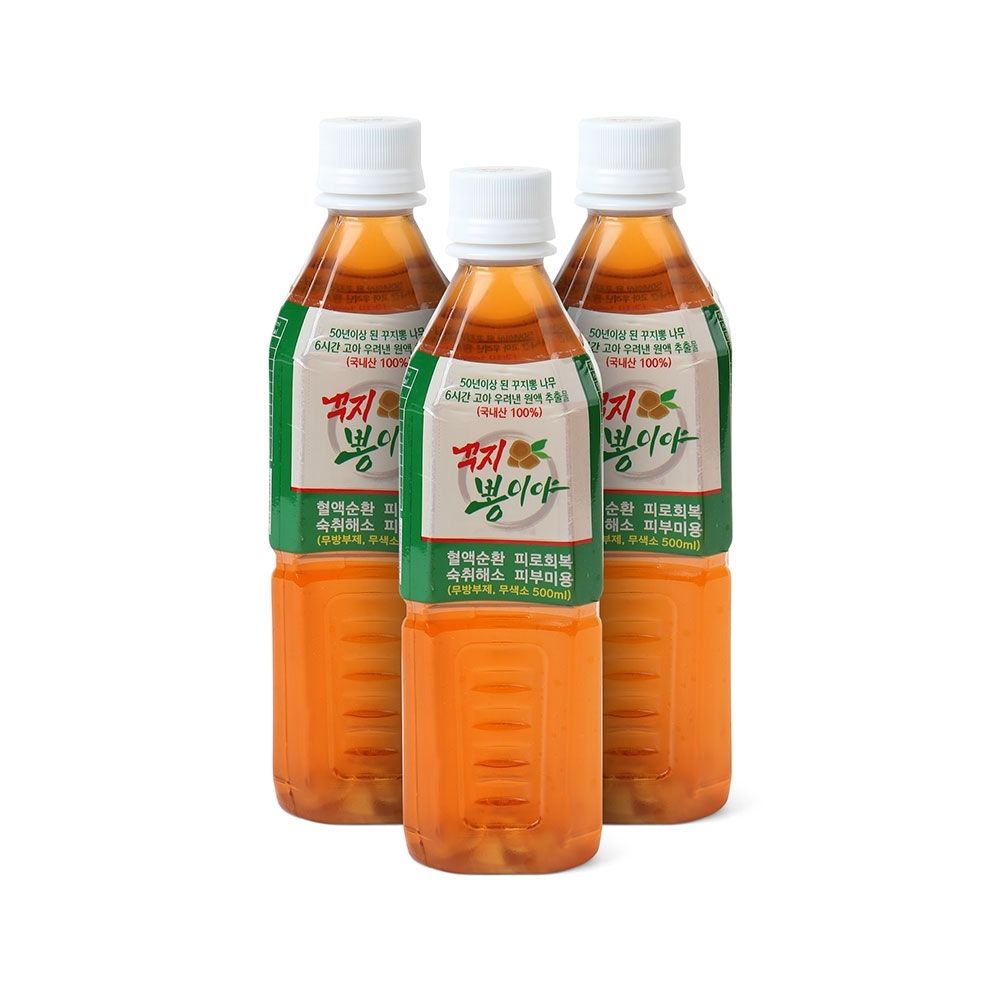 명가꾸지뽕 국내산 50년-100산 구지뽕 6시간 이상 고아 우려낸 건강차 꾸지뽕이야 500ml 3병 : 365팔구팔구