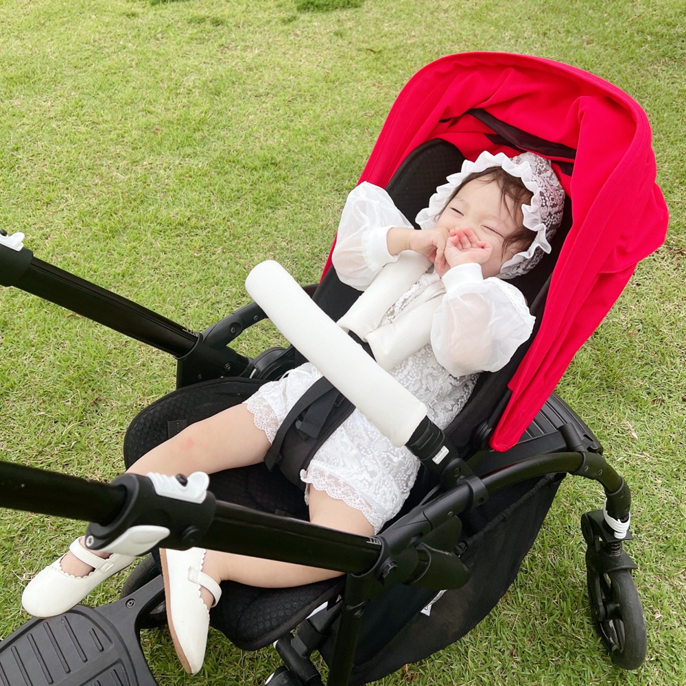 베이직 유모차 안전 벨트커버 안전바커버 침받이