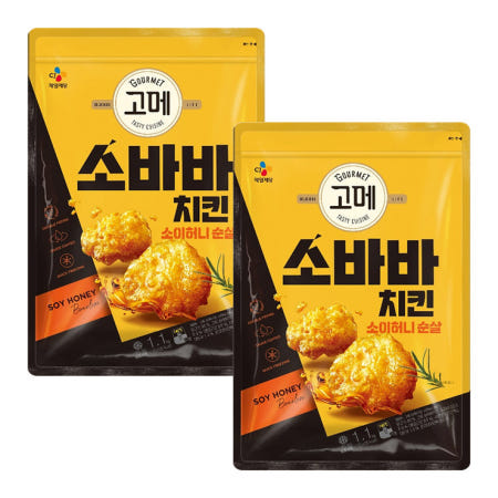 고메 소바바치킨 소이허니 순살 1,100g x 2 코스트코