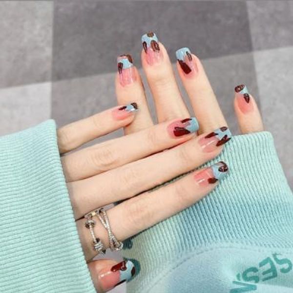 [홀리지] 귀여운 민트초코 붙이는 네일팁 24tips : 핫트랙스