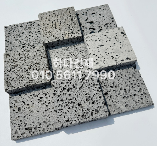 현무암타일 체스 100x100x12T, 100x100x30T / 하다건재