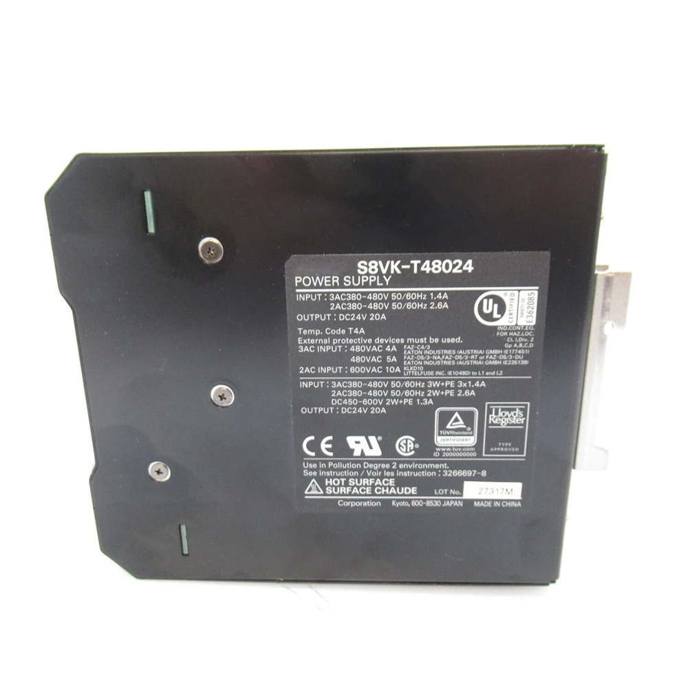S8VK-T48024 레일 타입 스위칭 전원공급장치 DC24V 20A 출력