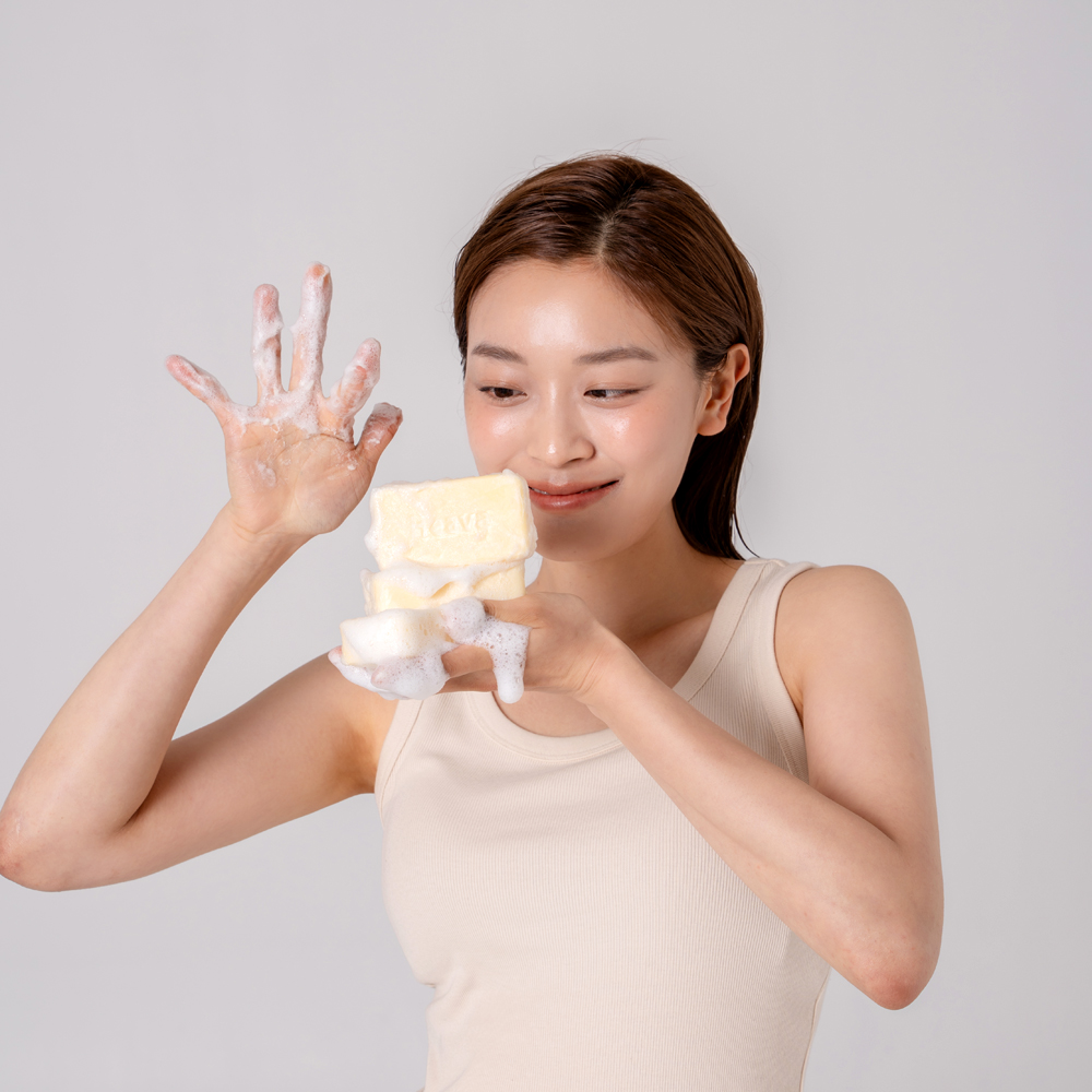 해바 스멜싹 두피 샴푸바 고체샴푸 정수리 냄새제거 비누 - 상세 이미지 5
