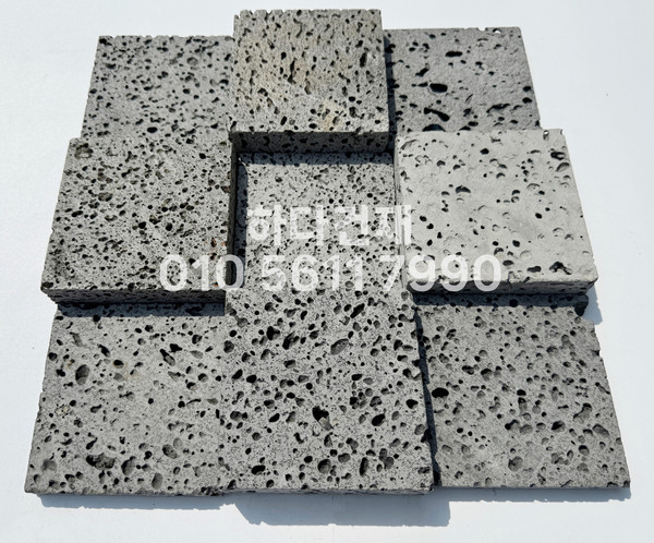 현무암타일 체스 100x100x12T, 100x100x30T / 하다건재