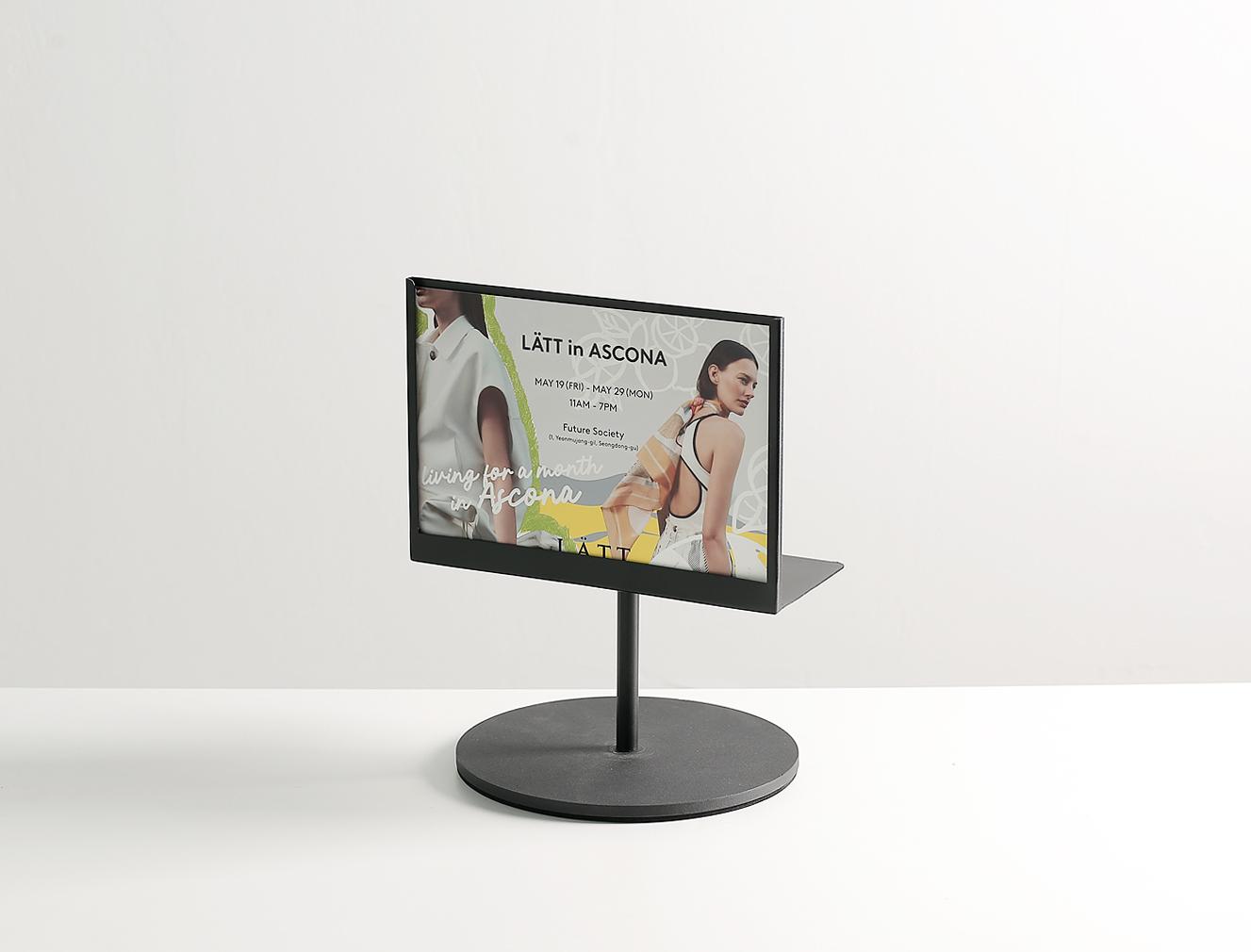 슬림 A5 가로형 스탠드 카페 메뉴판 클립보드