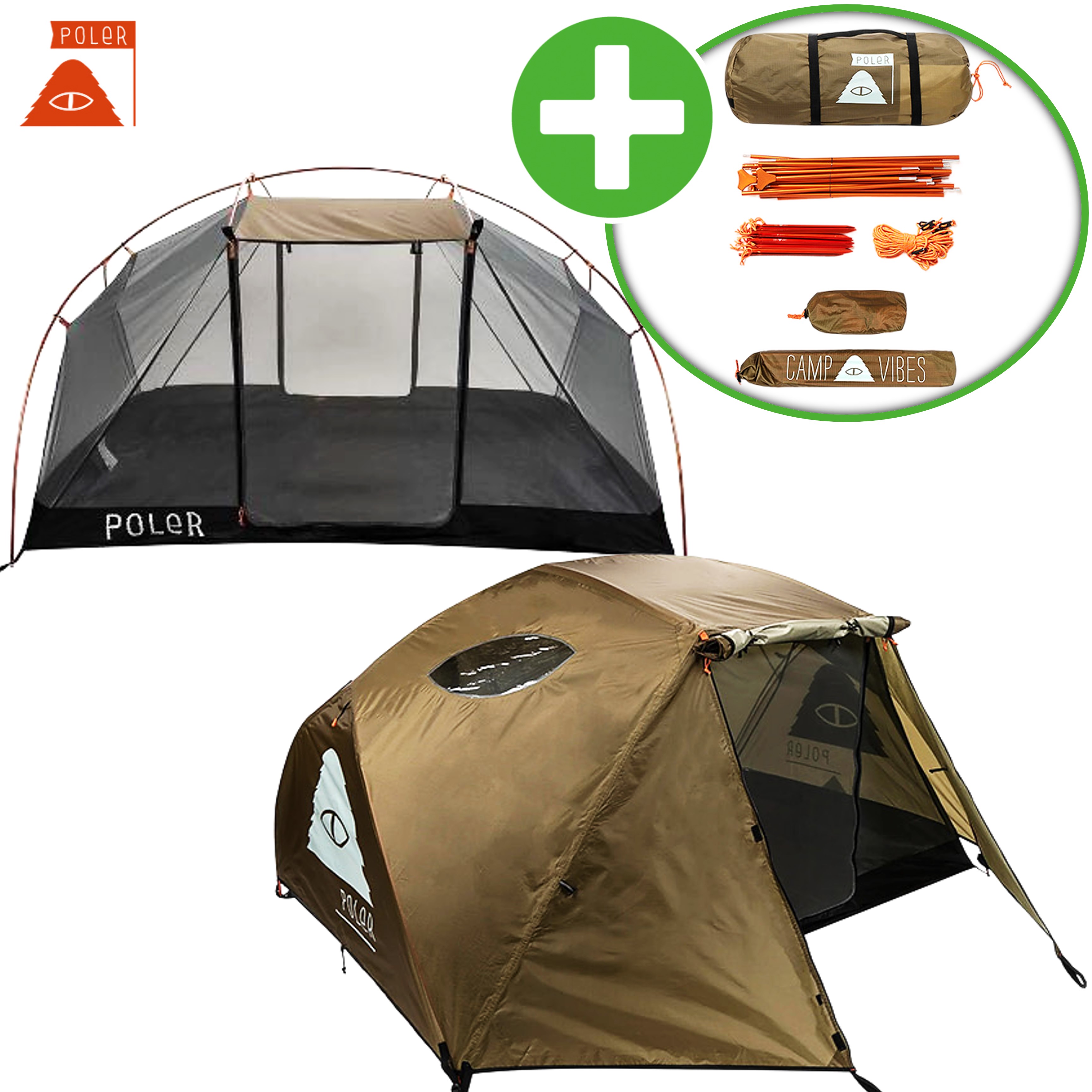 폴러투맨 폴러 스터프 텐트 쉘터 백패킹 그늘막 경량 ROCKIES 25년신형