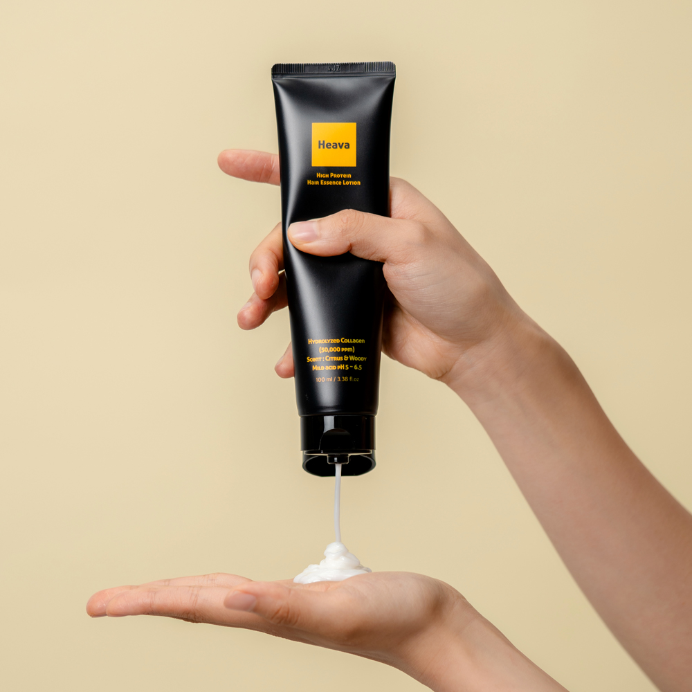 해바 무실리콘 콜라겐 단백질 노워시 헤어에센스 100ml 실리콘 프리 우디시트러스향 - 상품 이미지