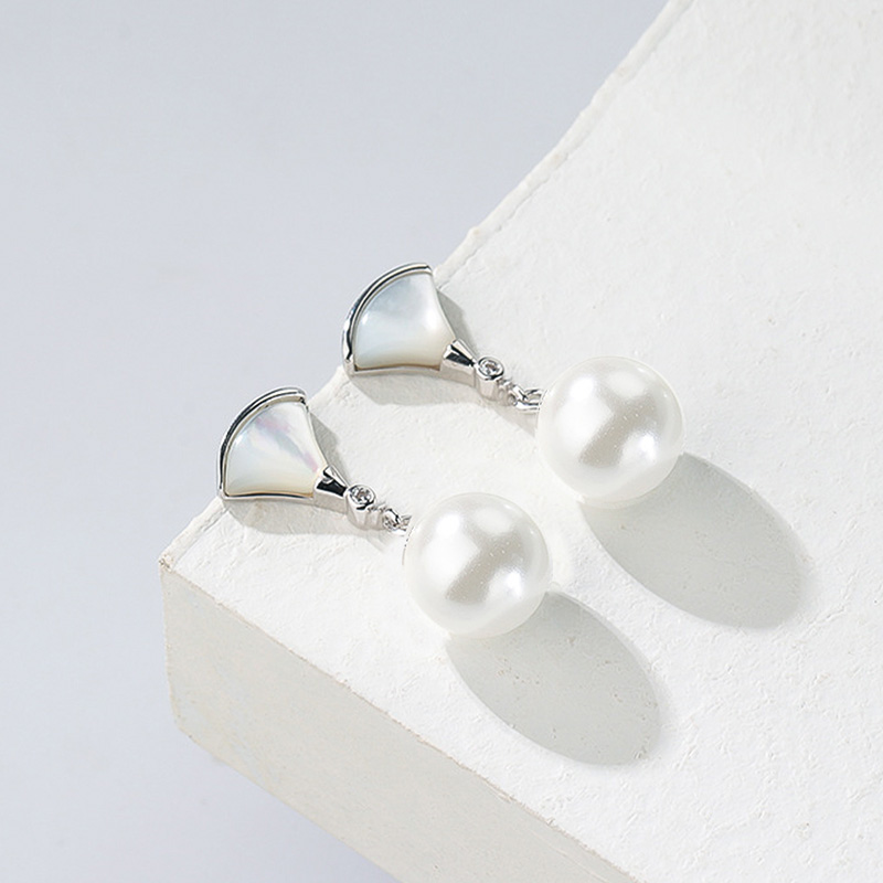 진주 드롭 귀걸이 [골드] N293