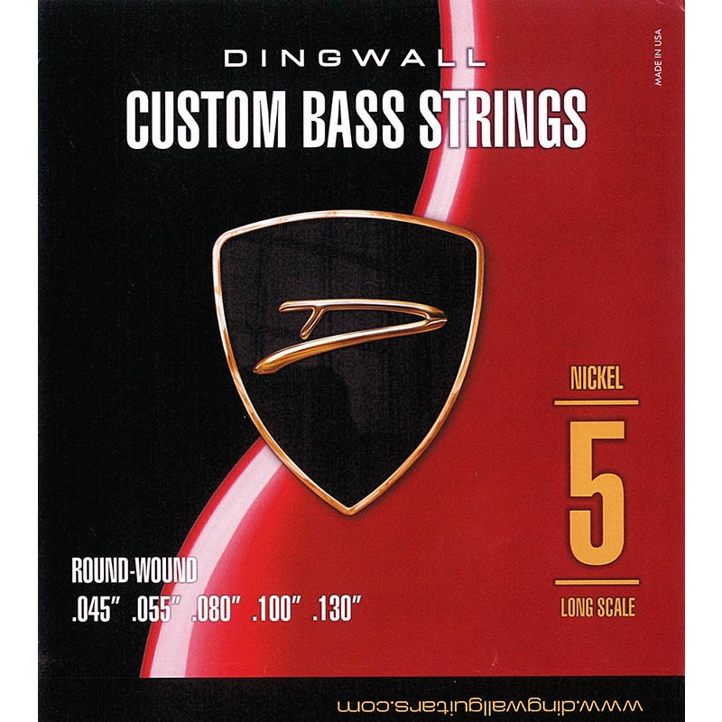 딩월 커스텀 베이스 스티링 LONG-SCALE 5 STRING SET 045-130 - 상품 이미지