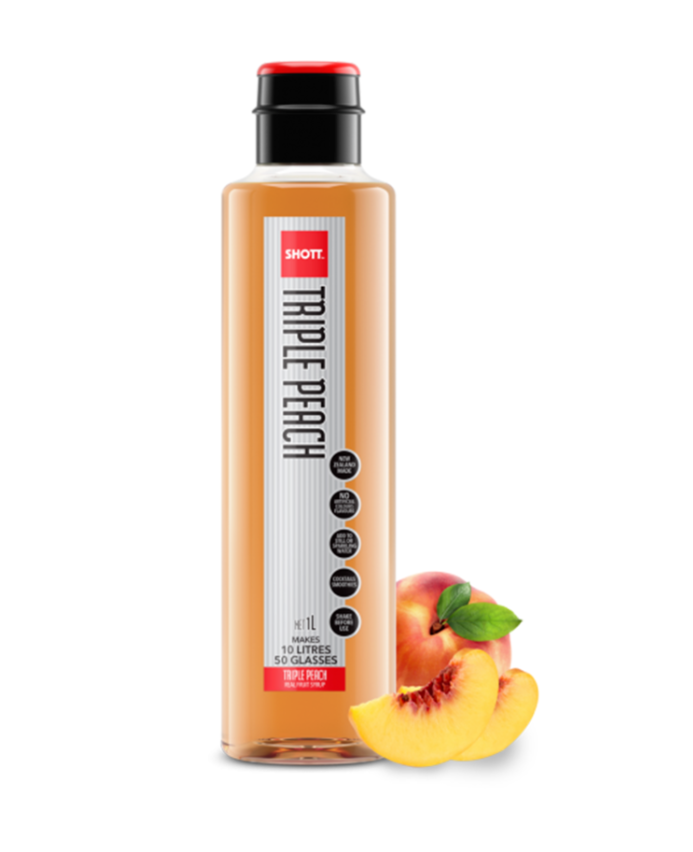 SHOTT 샷 시럽 트리플 피치 1000ml - 상품 이미지
