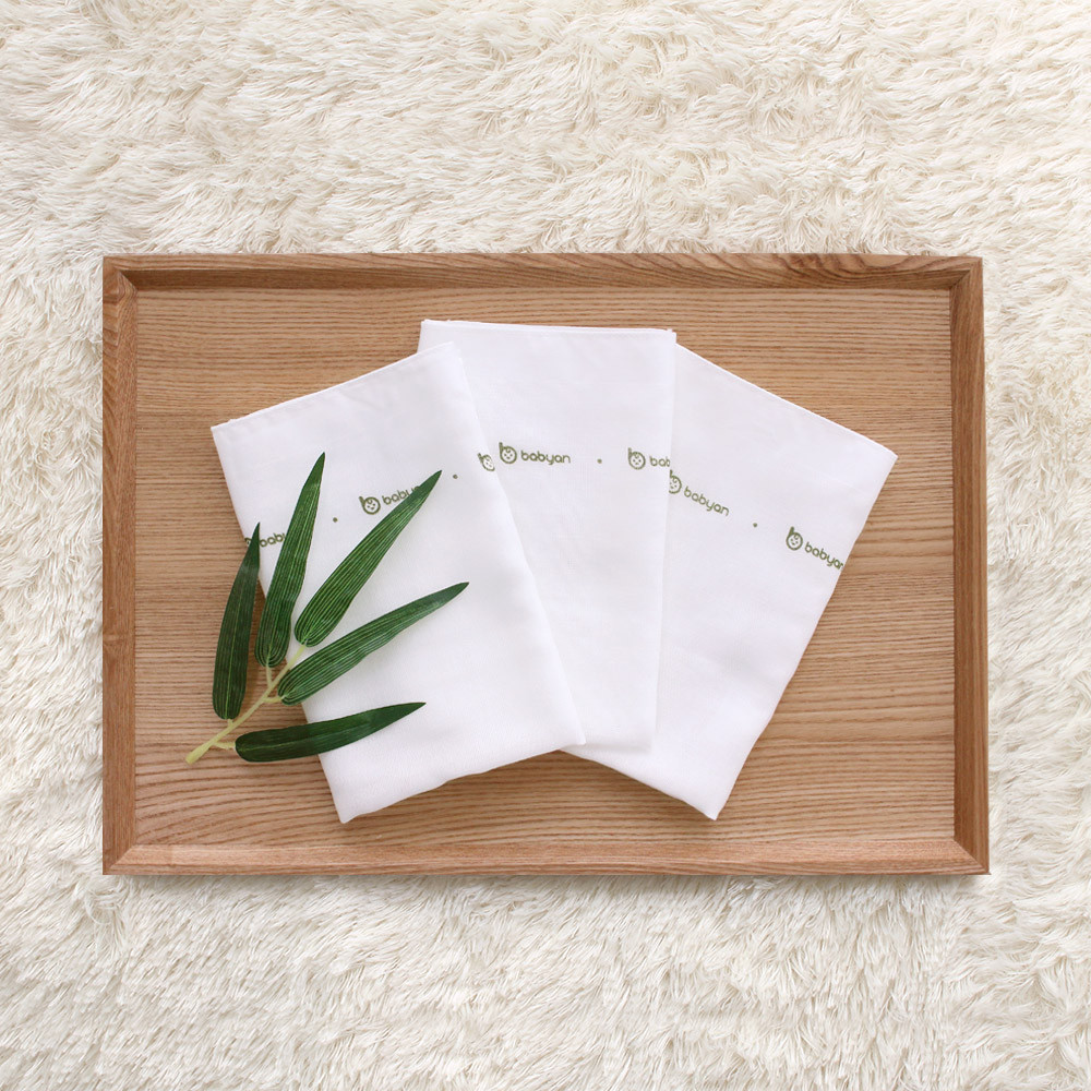 베이비앙 국내산 무형광 신생아 아기 거즈 대나무 밤부 365 가제손수건 10장