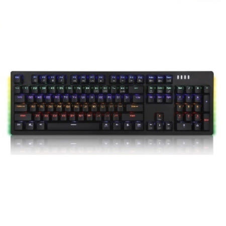 ABKO HACKER K515 축교환 측면 RGB 라이팅 이중사출 게이밍 기계식 키보드 블랙 청축