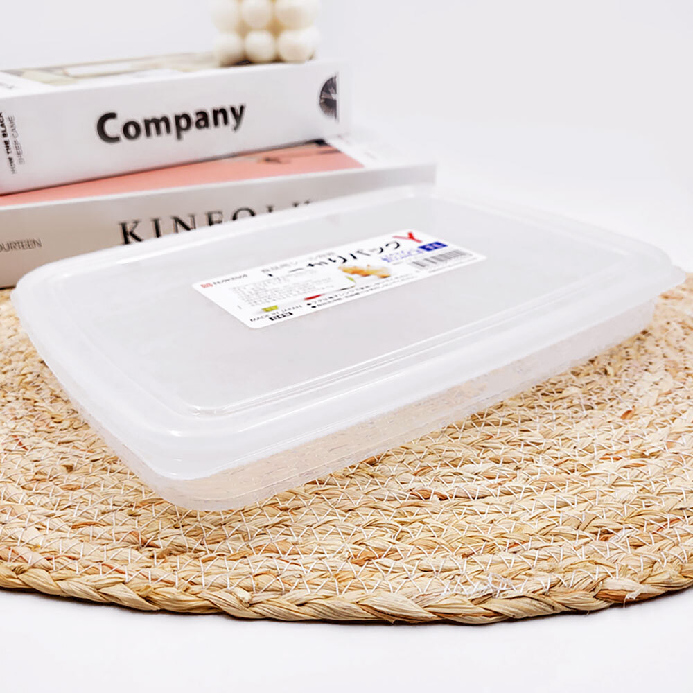 일본 밀폐 용기 김밥 재료 통 냉장고 야채칸 정리 1L 대파 보관 샐러드... 사각 플라스틱 야채 수납 신선 직사각 밀페 전자렌지 납작 : 드림 릴라이즈