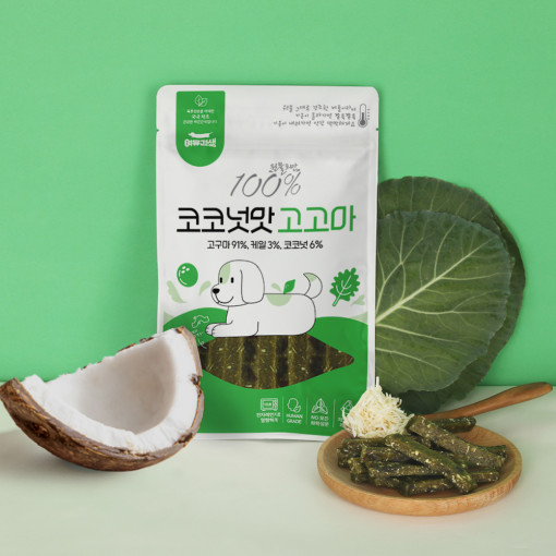 고고마 강아지 과일 고구마 간식 코코넛, 75g, 1개 - 메인 이미지