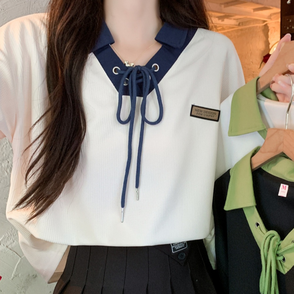 미녀와 순정남 30회 박도라 임수향 반팔 티셔츠 리본 캐주얼 의상 옷 패션 - 메인 이미지