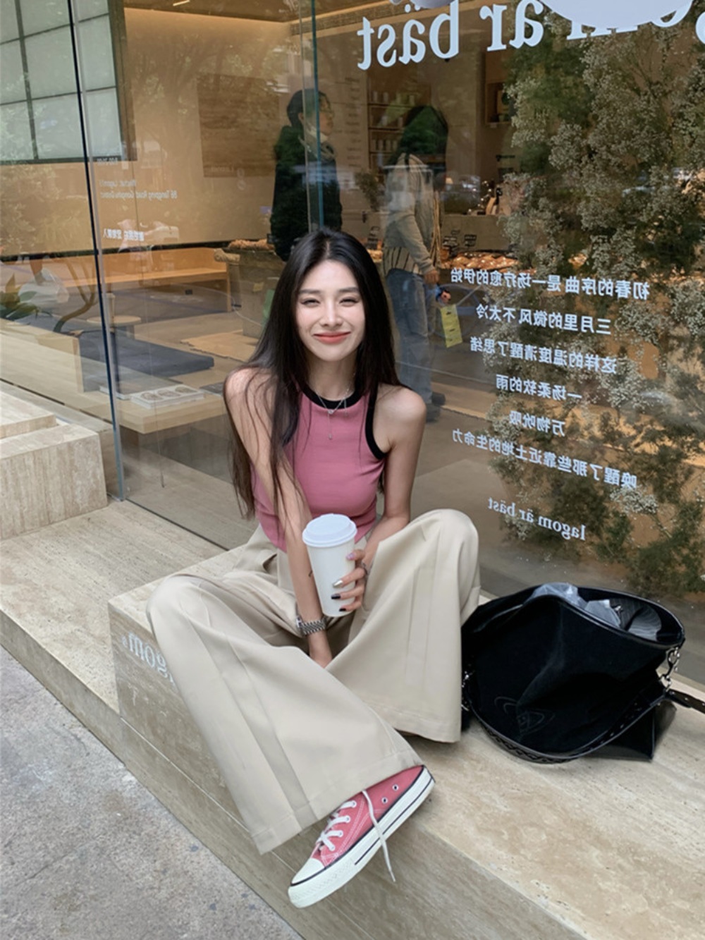 나솔사계 69회 조현아 나시 민소매 티셔츠 데일리 트렌디 의상 옷 패션 - 상세 이미지 2