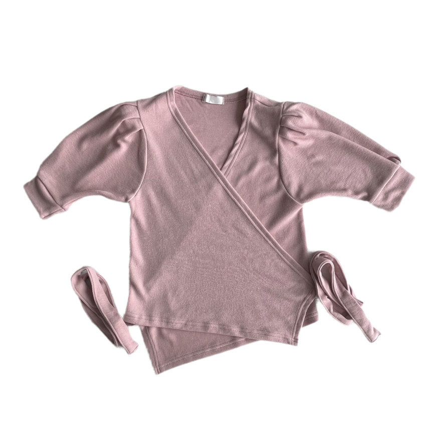 [당일발송💖🚀] 랩가디건 퍼프소매 반팔가디건 3color  하객룩 데이트룩 랩스타일 상세 이미지 42