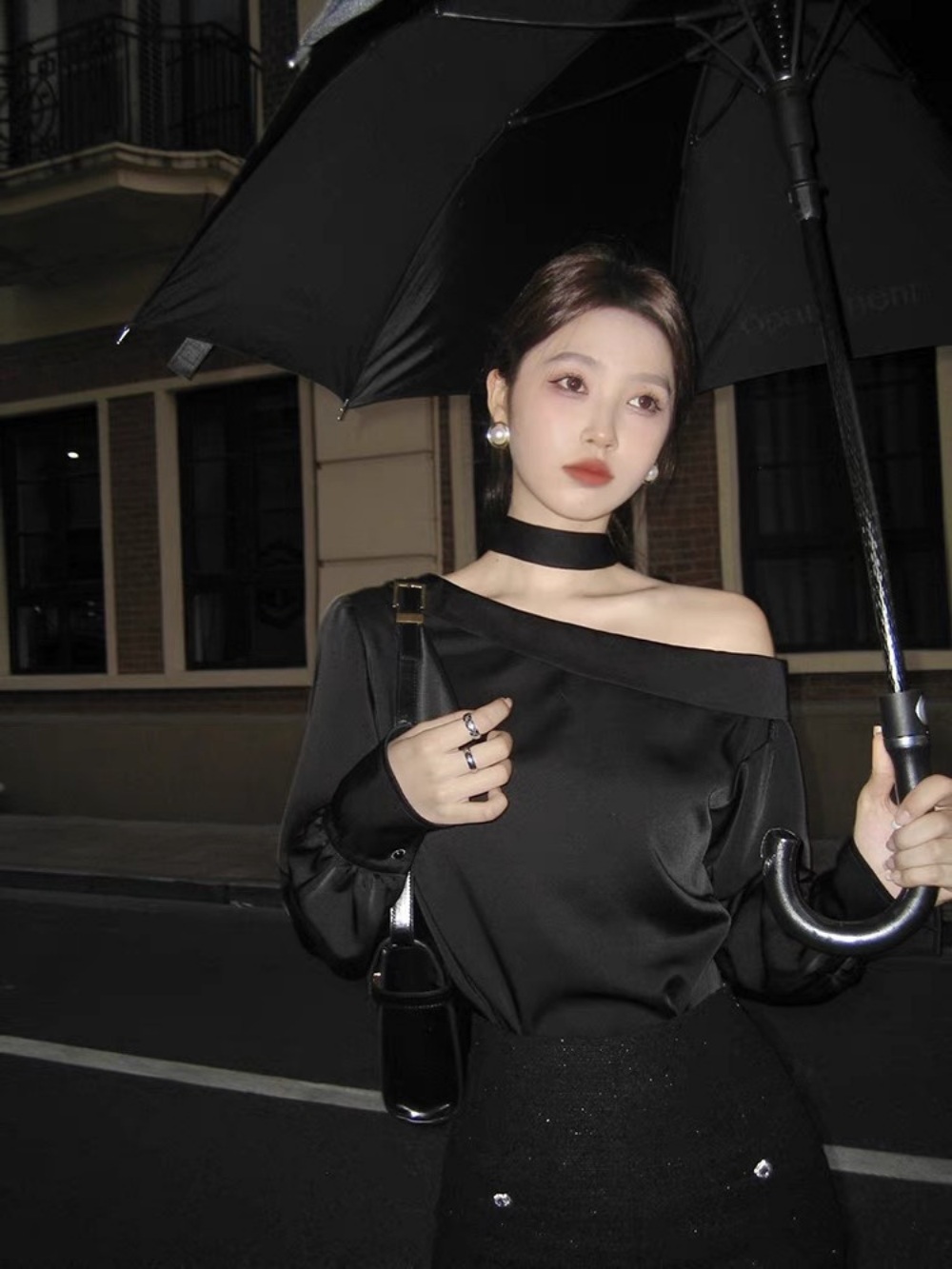용감무쌍 용수정 42회 임주은 최혜라 오프숄더 블라우스 봄 초커 의상 옷 패션 - 상세 이미지 2