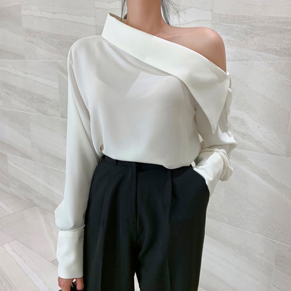 용감무쌍 용수정 42회 임주은 최혜라 오프숄더 블라우스 우아한 파티룩 의상 옷 패션 - 상세 이미지 3