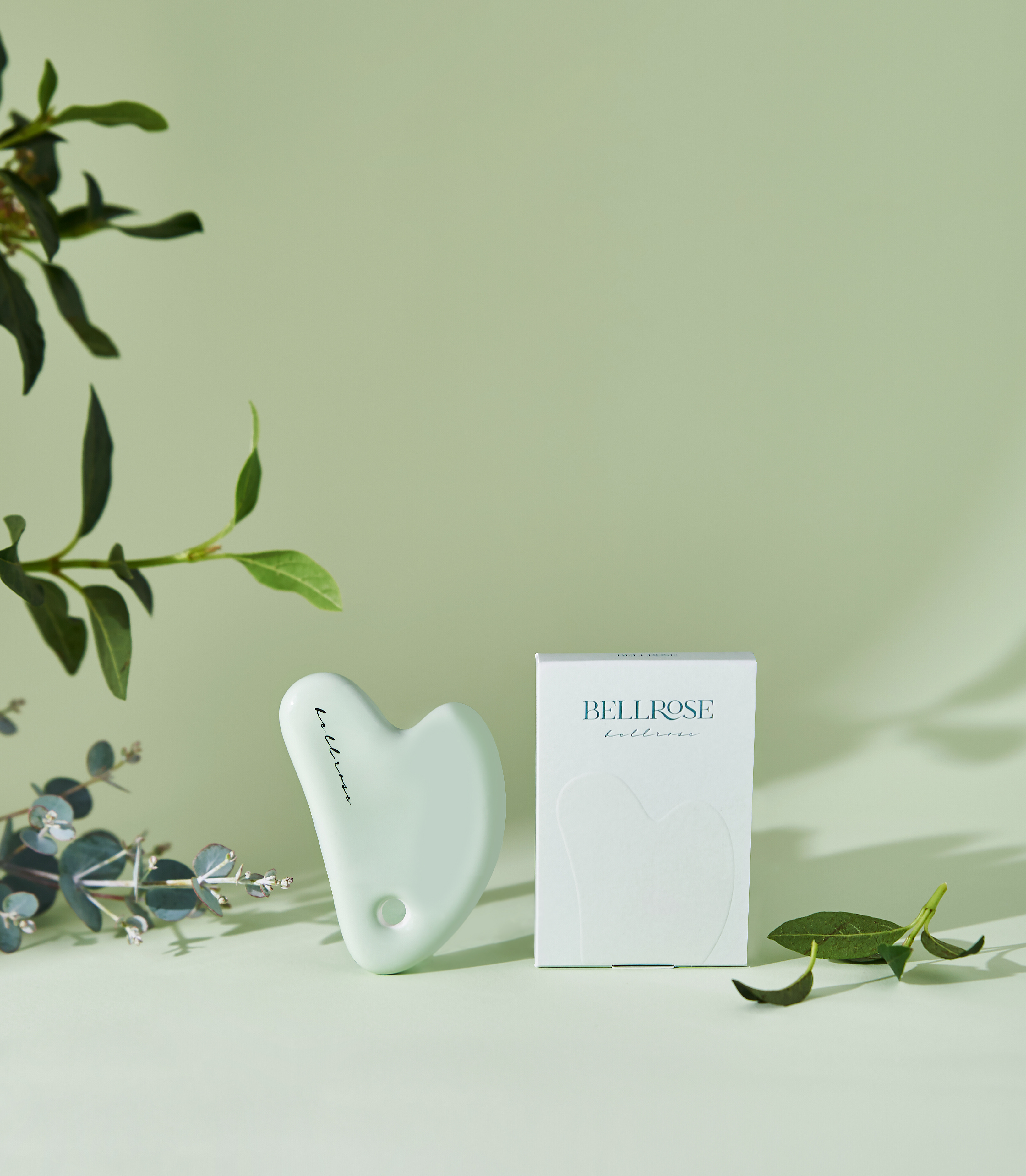 국산 괄사 마사지 마사지기 세라믹 얼굴 두피 하트 벨로즈 화이트