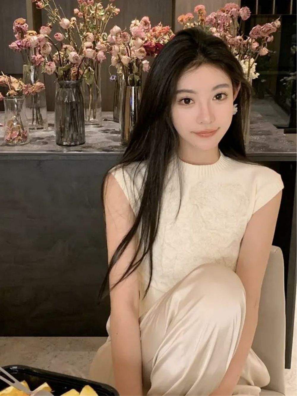 조선의 사랑꾼 49회 강수지 화이트 니트 반팔 얇은 여름 의상 옷 패션 - 상세 이미지 2