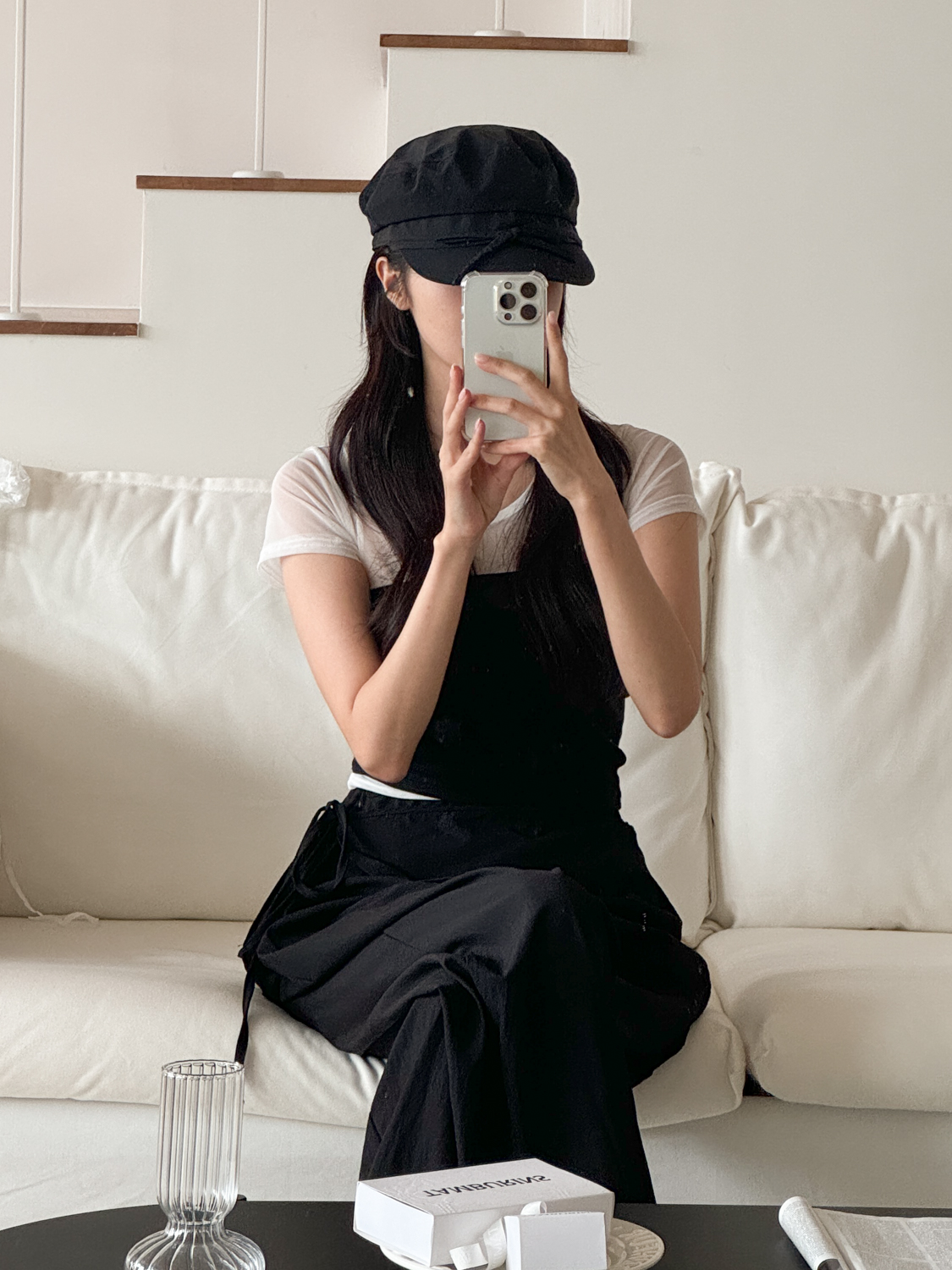 코티 리본 방수 장마 마도로스 헌팅캡 베레모 모자 3color 상세 이미지 18