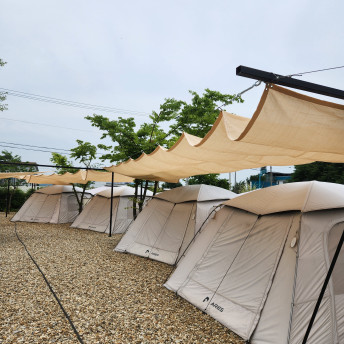 그늘애 국산 썬쉐이드 차광막 그늘막 타프 사각 3m x 4m, 베이지