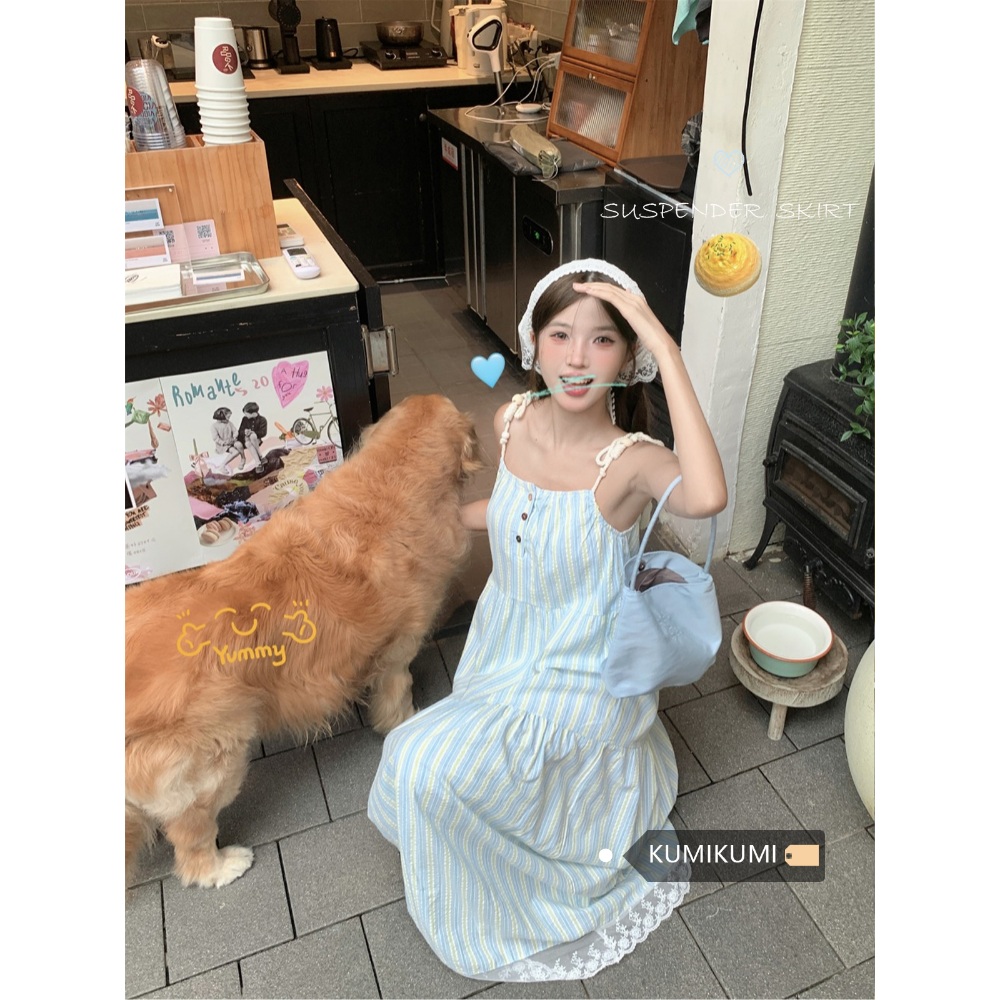 라디오스타 873회 승희 스트라이프 원피스 스퀘어넥 줄무늬 의상 옷 패션 - 상세 이미지 3
