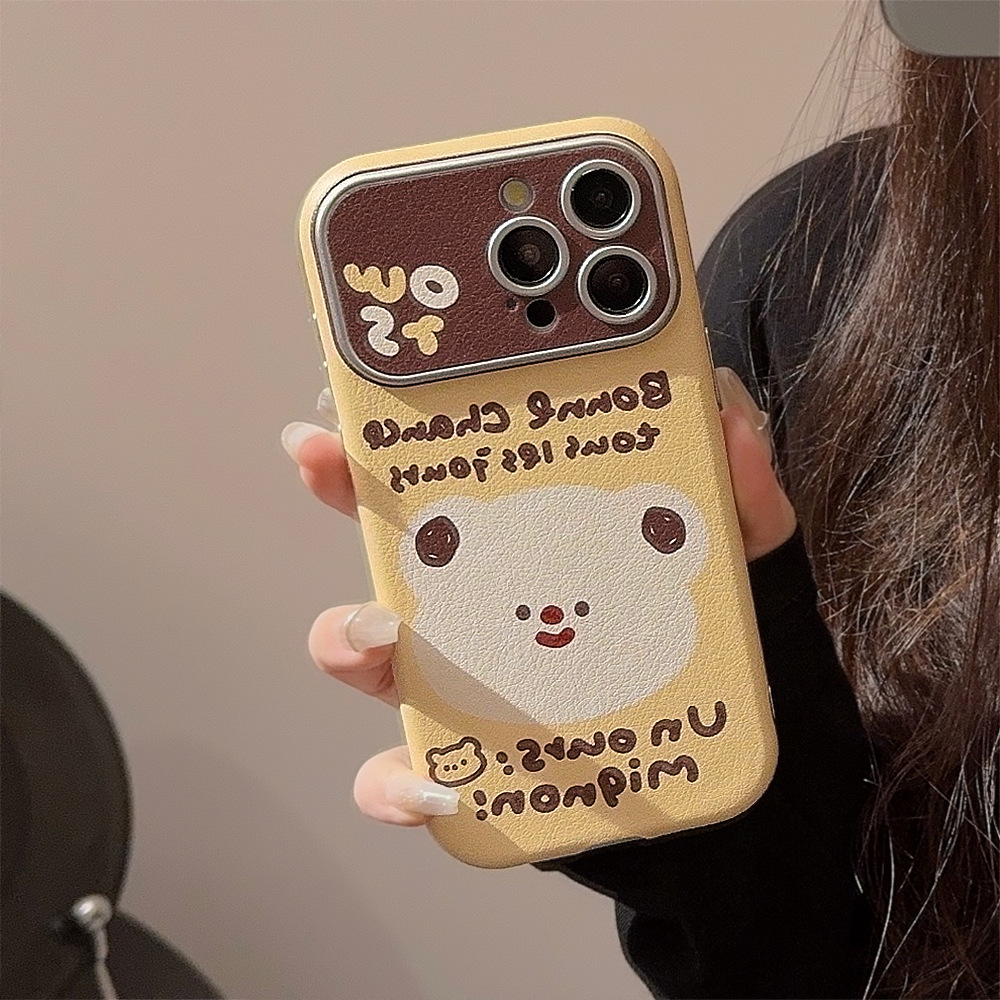 [2색] 스킨케이스 카툰 동물친구들 애플 17promax 휴대폰 케이스 iphone14 커플 11 13 12 - 상세 이미지 4