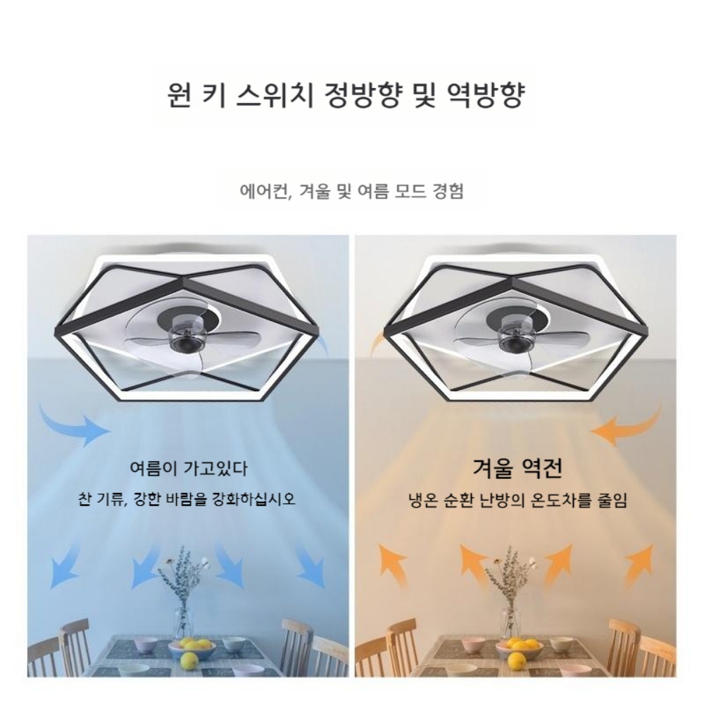 우물천장간접조명 천장팬 럭셔리 아파트거실등 - 상세 이미지 4